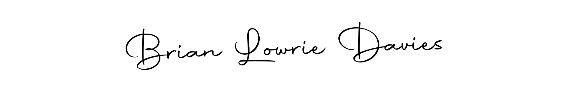 How to make Brian Lowrie Davies name signature. Use Autography-DOLnW style for creating short signs online. This is the latest handwritten sign. Brian Lowrie Davies signature style 10 images and pictures png