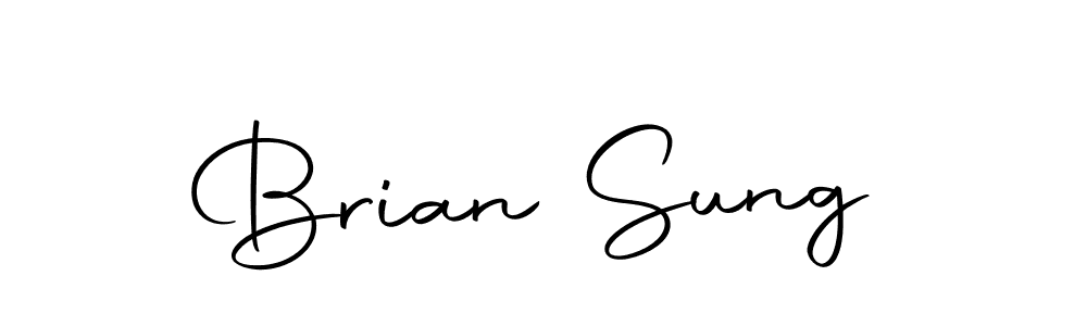 Make a beautiful signature design for name Brian Sung. With this signature (Autography-DOLnW) style, you can create a handwritten signature for free. Brian Sung signature style 10 images and pictures png