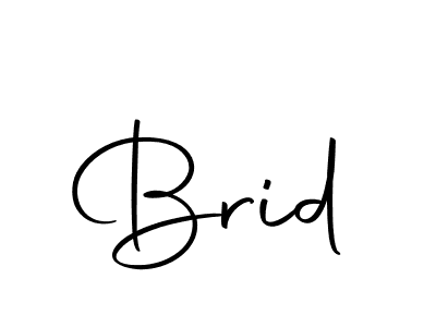 Create a beautiful signature design for name Brid. With this signature (Autography-DOLnW) fonts, you can make a handwritten signature for free. Brid signature style 10 images and pictures png