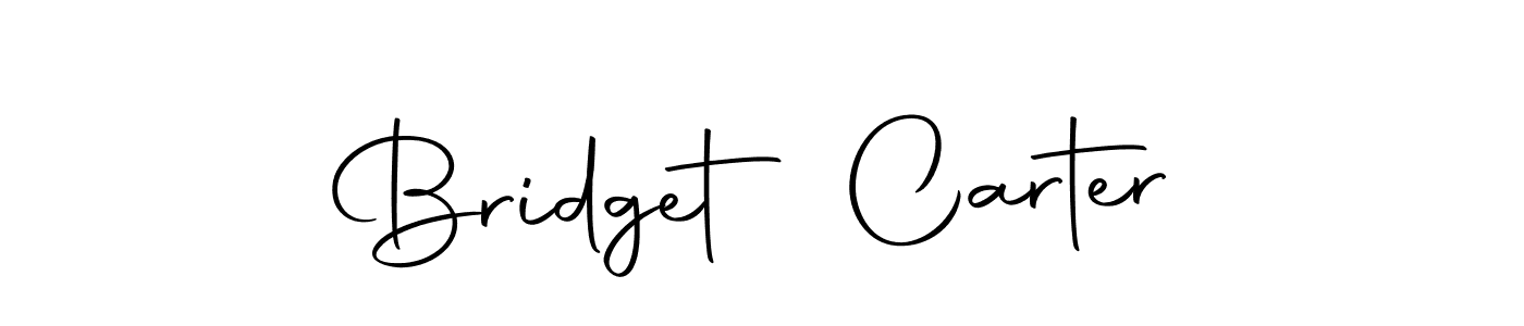 Make a beautiful signature design for name Bridget Carter. With this signature (Autography-DOLnW) style, you can create a handwritten signature for free. Bridget Carter signature style 10 images and pictures png