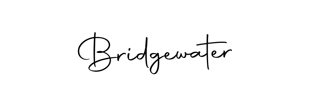 Create a beautiful signature design for name Bridgewater. With this signature (Autography-DOLnW) fonts, you can make a handwritten signature for free. Bridgewater signature style 10 images and pictures png