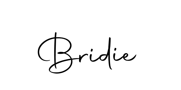 Design your own signature with our free online signature maker. With this signature software, you can create a handwritten (Autography-DOLnW) signature for name Bridie. Bridie signature style 10 images and pictures png