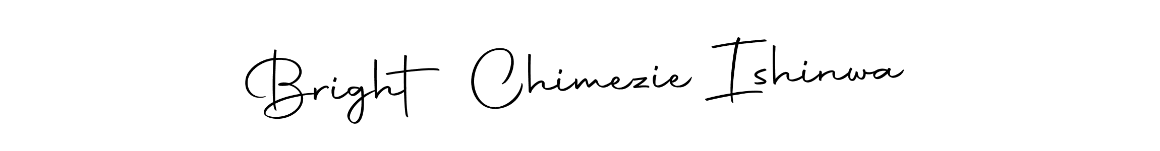 Create a beautiful signature design for name Bright Chimezie Ishinwa. With this signature (Autography-DOLnW) fonts, you can make a handwritten signature for free. Bright Chimezie Ishinwa signature style 10 images and pictures png