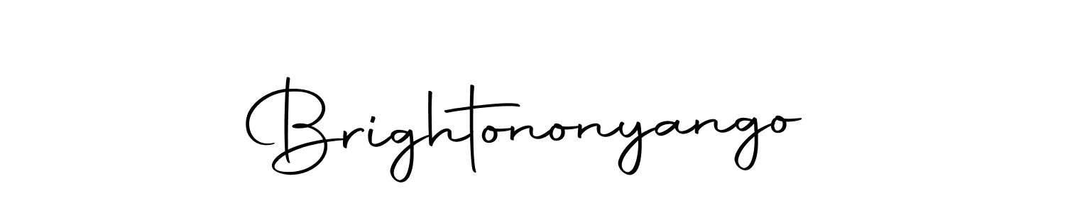 Brightononyango stylish signature style. Best Handwritten Sign (Autography-DOLnW) for my name. Handwritten Signature Collection Ideas for my name Brightononyango. Brightononyango signature style 10 images and pictures png