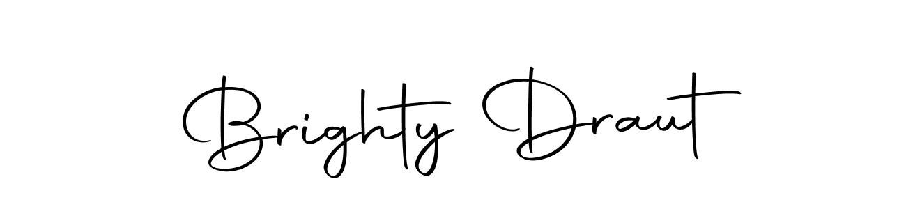 The best way (Autography-DOLnW) to make a short signature is to pick only two or three words in your name. The name Brighty Draut include a total of six letters. For converting this name. Brighty Draut signature style 10 images and pictures png