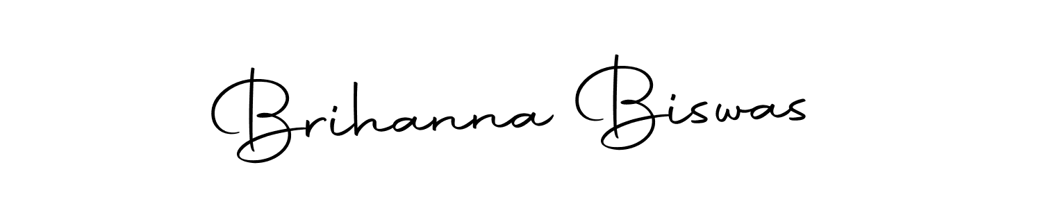 How to make Brihanna Biswas name signature. Use Autography-DOLnW style for creating short signs online. This is the latest handwritten sign. Brihanna Biswas signature style 10 images and pictures png