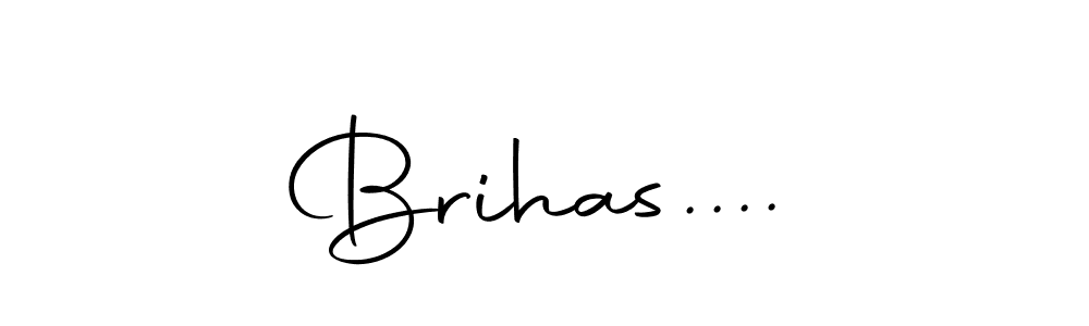 Design your own signature with our free online signature maker. With this signature software, you can create a handwritten (Autography-DOLnW) signature for name Brihas..... Brihas.... signature style 10 images and pictures png