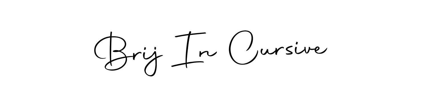 Design your own signature with our free online signature maker. With this signature software, you can create a handwritten (Autography-DOLnW) signature for name Brij In Cursive. Brij In Cursive signature style 10 images and pictures png