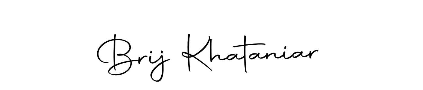 Create a beautiful signature design for name Brij Khataniar. With this signature (Autography-DOLnW) fonts, you can make a handwritten signature for free. Brij Khataniar signature style 10 images and pictures png