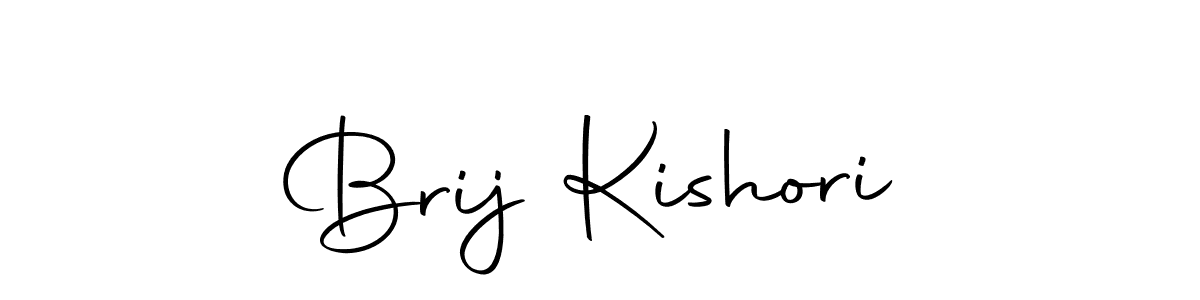 Make a beautiful signature design for name Brij Kishori. With this signature (Autography-DOLnW) style, you can create a handwritten signature for free. Brij Kishori signature style 10 images and pictures png