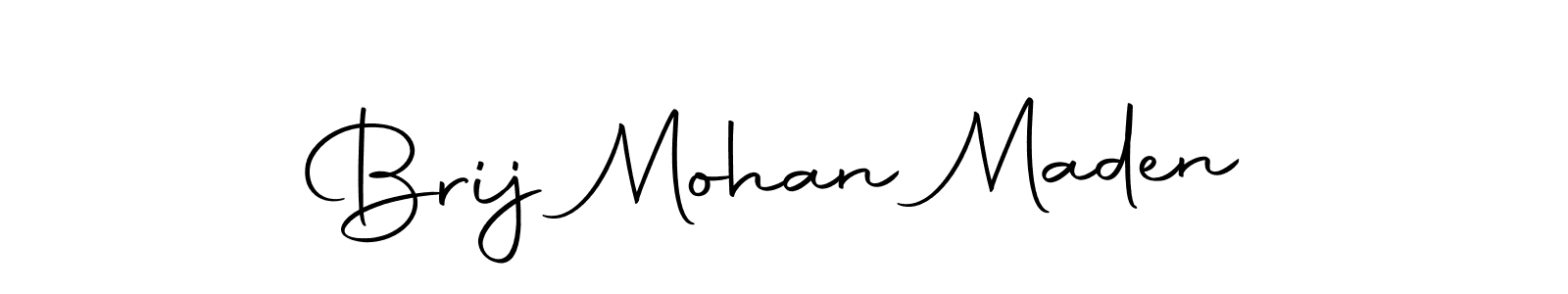 This is the best signature style for the Brij Mohan Maden name. Also you like these signature font (Autography-DOLnW). Mix name signature. Brij Mohan Maden signature style 10 images and pictures png