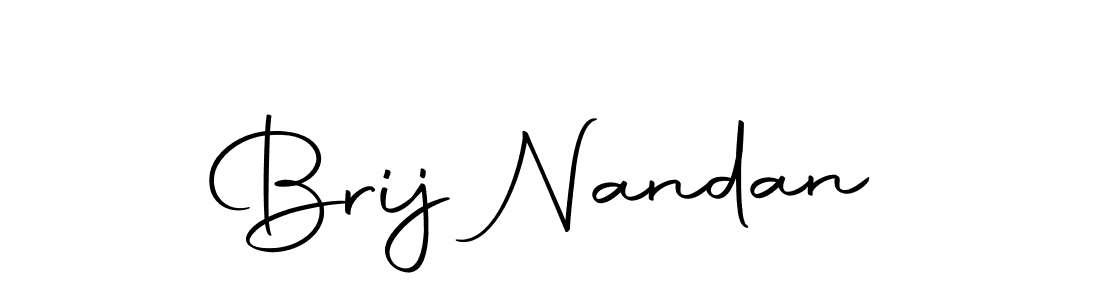Design your own signature with our free online signature maker. With this signature software, you can create a handwritten (Autography-DOLnW) signature for name Brij Nandan. Brij Nandan signature style 10 images and pictures png