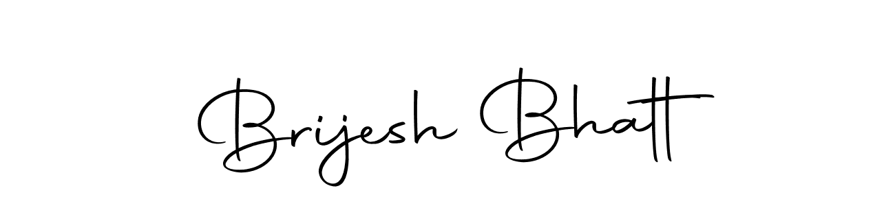 How to make Brijesh Bhatt name signature. Use Autography-DOLnW style for creating short signs online. This is the latest handwritten sign. Brijesh Bhatt signature style 10 images and pictures png