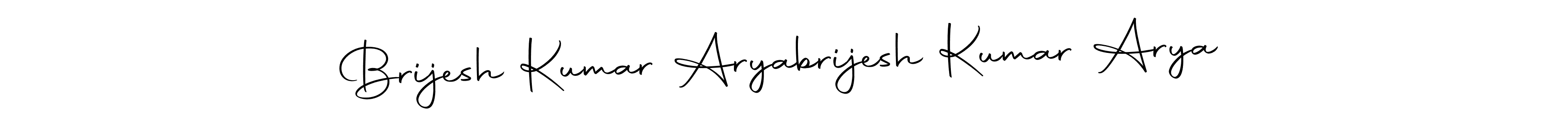 How to make Brijesh Kumar Aryabrijesh Kumar Arya name signature. Use Autography-DOLnW style for creating short signs online. This is the latest handwritten sign. Brijesh Kumar Aryabrijesh Kumar Arya signature style 10 images and pictures png