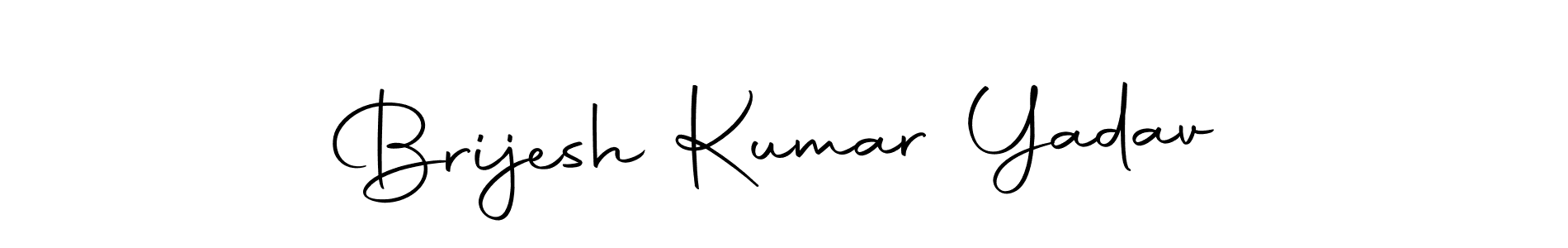 Create a beautiful signature design for name Brijesh Kumar Yadav. With this signature (Autography-DOLnW) fonts, you can make a handwritten signature for free. Brijesh Kumar Yadav signature style 10 images and pictures png