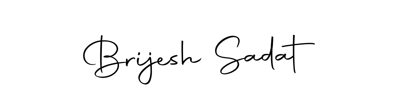 if you are searching for the best signature style for your name Brijesh Sadat. so please give up your signature search. here we have designed multiple signature styles  using Autography-DOLnW. Brijesh Sadat signature style 10 images and pictures png