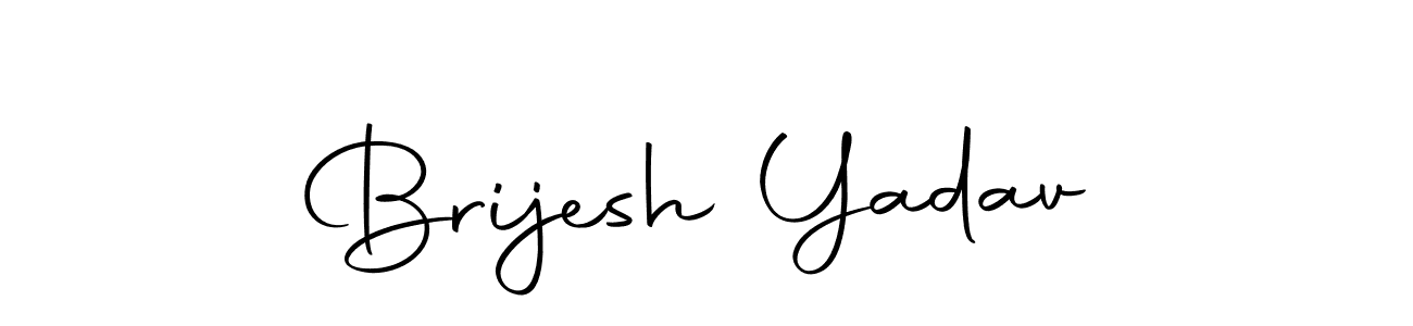 Create a beautiful signature design for name Brijesh Yadav. With this signature (Autography-DOLnW) fonts, you can make a handwritten signature for free. Brijesh Yadav signature style 10 images and pictures png