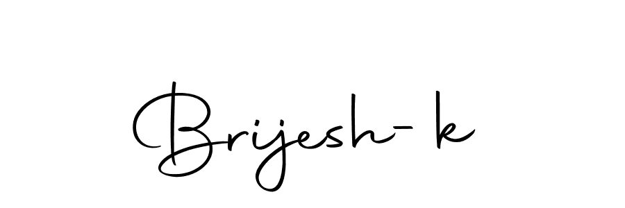 Use a signature maker to create a handwritten signature online. With this signature software, you can design (Autography-DOLnW) your own signature for name Brijesh-k. Brijesh-k signature style 10 images and pictures png