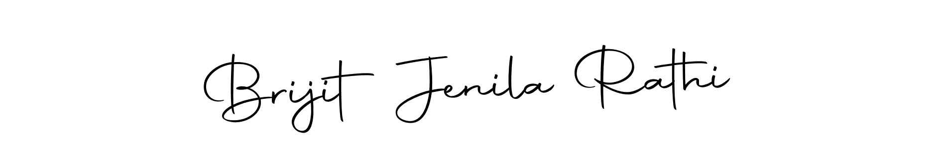 Create a beautiful signature design for name Brijit Jenila Rathi. With this signature (Autography-DOLnW) fonts, you can make a handwritten signature for free. Brijit Jenila Rathi signature style 10 images and pictures png