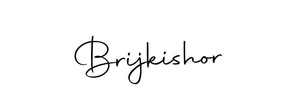 Create a beautiful signature design for name Brijkishor. With this signature (Autography-DOLnW) fonts, you can make a handwritten signature for free. Brijkishor signature style 10 images and pictures png