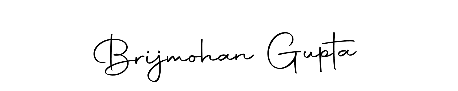 Design your own signature with our free online signature maker. With this signature software, you can create a handwritten (Autography-DOLnW) signature for name Brijmohan Gupta. Brijmohan Gupta signature style 10 images and pictures png