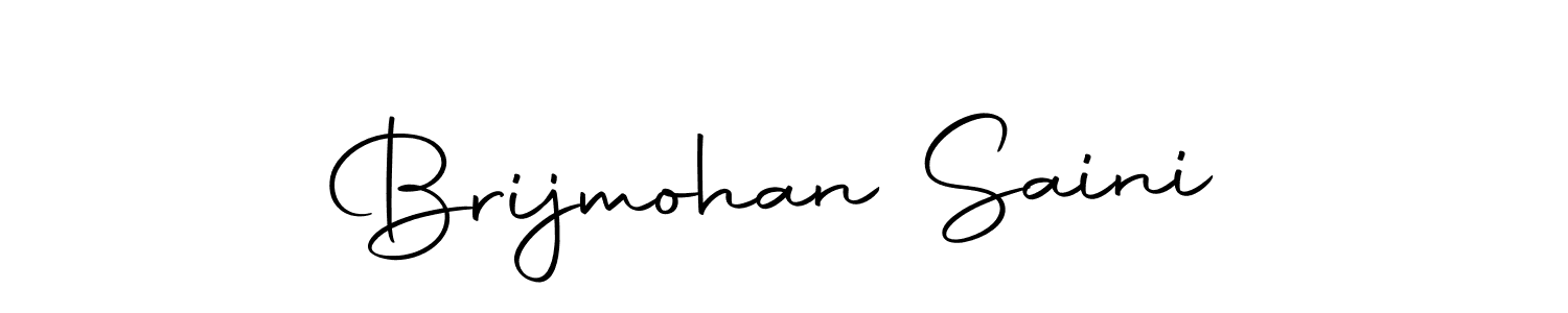 Design your own signature with our free online signature maker. With this signature software, you can create a handwritten (Autography-DOLnW) signature for name Brijmohan Saini. Brijmohan Saini signature style 10 images and pictures png