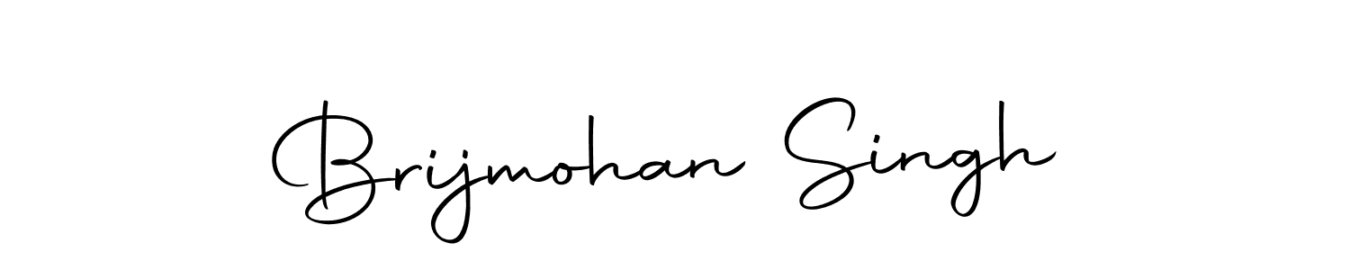 Create a beautiful signature design for name Brijmohan Singh. With this signature (Autography-DOLnW) fonts, you can make a handwritten signature for free. Brijmohan Singh signature style 10 images and pictures png