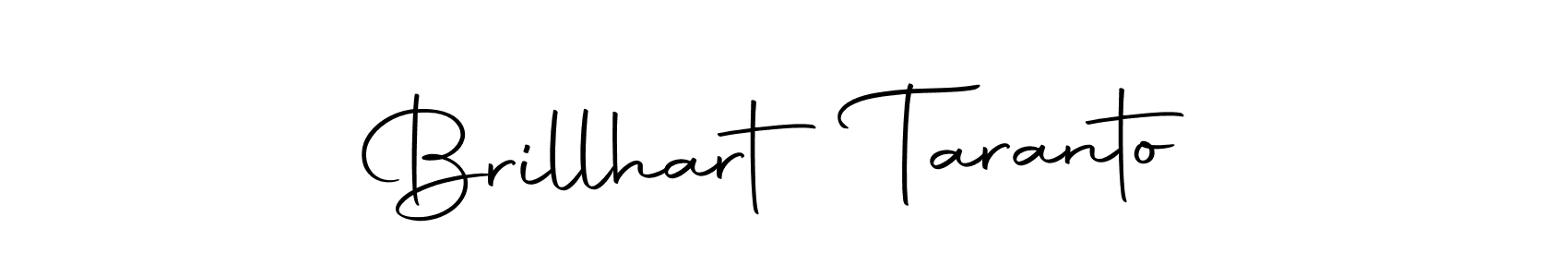 Create a beautiful signature design for name Brillhart Taranto. With this signature (Autography-DOLnW) fonts, you can make a handwritten signature for free. Brillhart Taranto signature style 10 images and pictures png