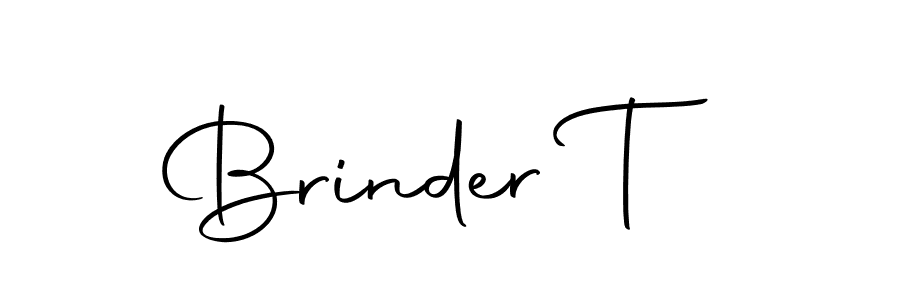 You should practise on your own different ways (Autography-DOLnW) to write your name (Brinder T) in signature. don't let someone else do it for you. Brinder T signature style 10 images and pictures png