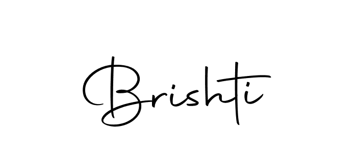 Make a beautiful signature design for name Brishti. With this signature (Autography-DOLnW) style, you can create a handwritten signature for free. Brishti signature style 10 images and pictures png