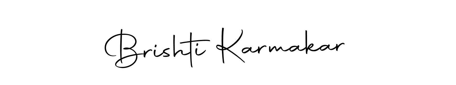 Design your own signature with our free online signature maker. With this signature software, you can create a handwritten (Autography-DOLnW) signature for name Brishti Karmakar. Brishti Karmakar signature style 10 images and pictures png