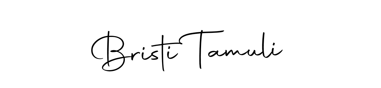 Create a beautiful signature design for name Bristi Tamuli. With this signature (Autography-DOLnW) fonts, you can make a handwritten signature for free. Bristi Tamuli signature style 10 images and pictures png