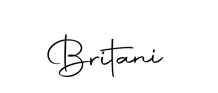 Create a beautiful signature design for name Britani. With this signature (Autography-DOLnW) fonts, you can make a handwritten signature for free. Britani signature style 10 images and pictures png