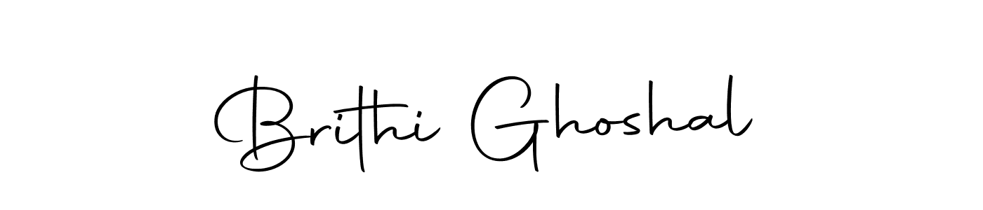 Also we have Brithi Ghoshal name is the best signature style. Create professional handwritten signature collection using Autography-DOLnW autograph style. Brithi Ghoshal signature style 10 images and pictures png
