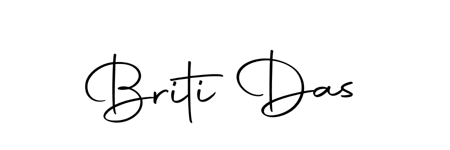 How to make Briti Das name signature. Use Autography-DOLnW style for creating short signs online. This is the latest handwritten sign. Briti Das signature style 10 images and pictures png