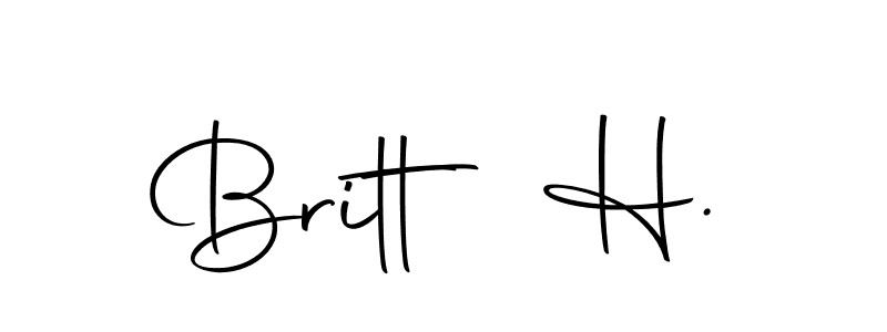 You can use this online signature creator to create a handwritten signature for the name Britt H.. This is the best online autograph maker. Britt H. signature style 10 images and pictures png