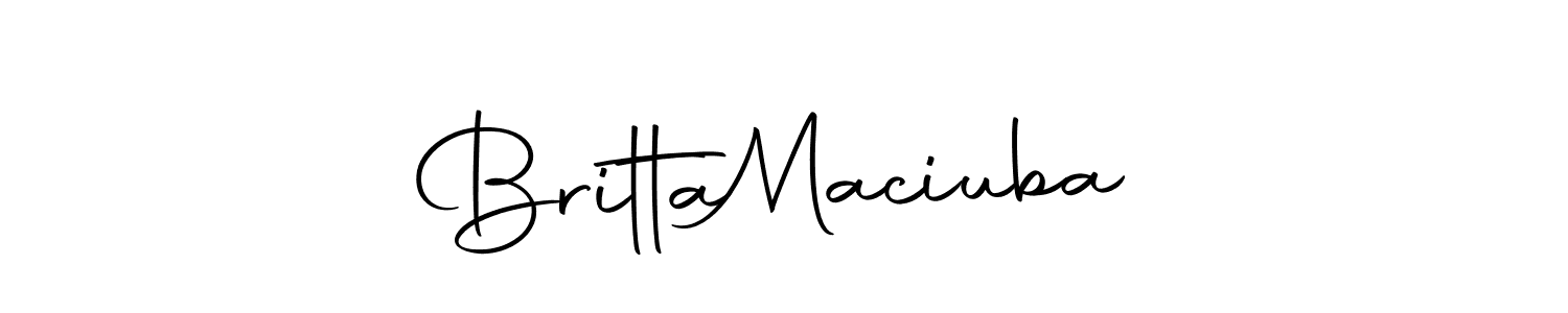 Make a beautiful signature design for name Britta  Maciuba. Use this online signature maker to create a handwritten signature for free. Britta  Maciuba signature style 10 images and pictures png