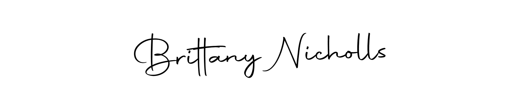 Make a beautiful signature design for name Brittany Nicholls. With this signature (Autography-DOLnW) style, you can create a handwritten signature for free. Brittany Nicholls signature style 10 images and pictures png