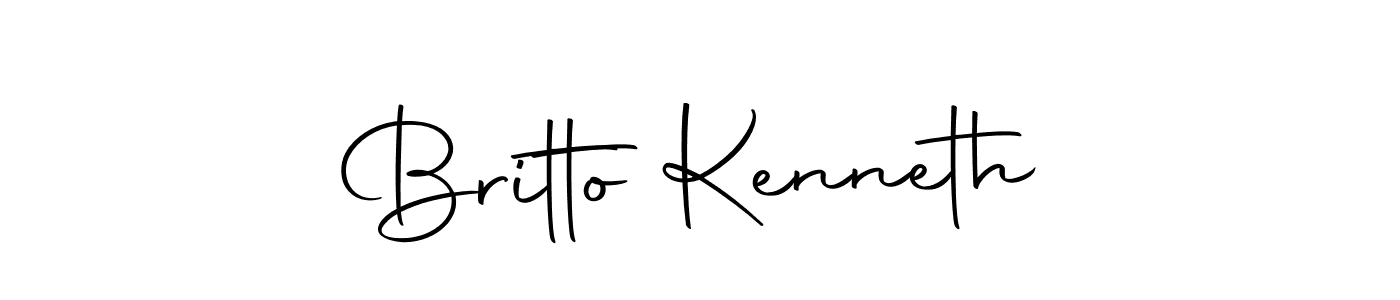 You should practise on your own different ways (Autography-DOLnW) to write your name (Britto Kenneth) in signature. don't let someone else do it for you. Britto Kenneth signature style 10 images and pictures png
