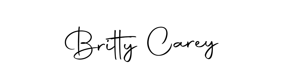 Make a beautiful signature design for name Britty Carey. With this signature (Autography-DOLnW) style, you can create a handwritten signature for free. Britty Carey signature style 10 images and pictures png