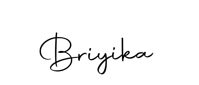 Design your own signature with our free online signature maker. With this signature software, you can create a handwritten (Autography-DOLnW) signature for name Briyika. Briyika signature style 10 images and pictures png