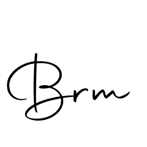 You should practise on your own different ways (Autography-DOLnW) to write your name (Brm) in signature. don't let someone else do it for you. Brm signature style 10 images and pictures png