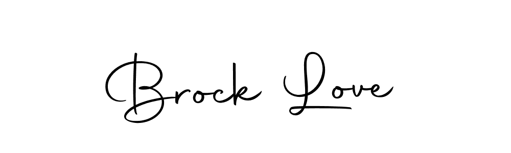 How to make Brock Love name signature. Use Autography-DOLnW style for creating short signs online. This is the latest handwritten sign. Brock Love signature style 10 images and pictures png