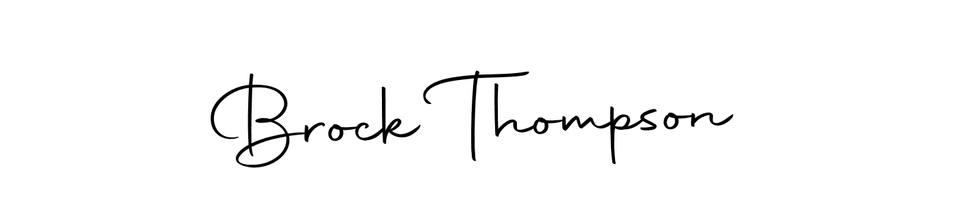 Make a beautiful signature design for name Brock Thompson. With this signature (Autography-DOLnW) style, you can create a handwritten signature for free. Brock Thompson signature style 10 images and pictures png