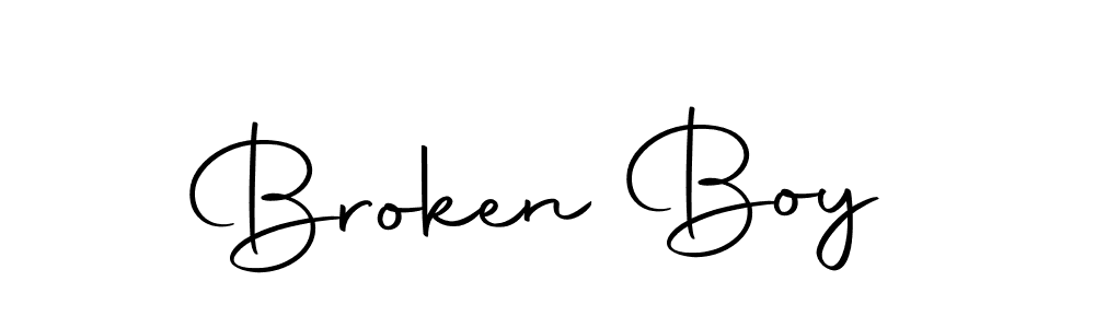 Design your own signature with our free online signature maker. With this signature software, you can create a handwritten (Autography-DOLnW) signature for name Broken Boy. Broken Boy signature style 10 images and pictures png