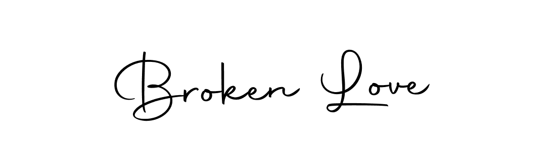 Make a beautiful signature design for name Broken Love. With this signature (Autography-DOLnW) style, you can create a handwritten signature for free. Broken Love signature style 10 images and pictures png