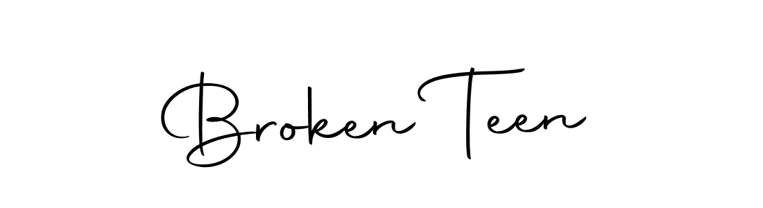 Create a beautiful signature design for name Broken Teen. With this signature (Autography-DOLnW) fonts, you can make a handwritten signature for free. Broken Teen signature style 10 images and pictures png