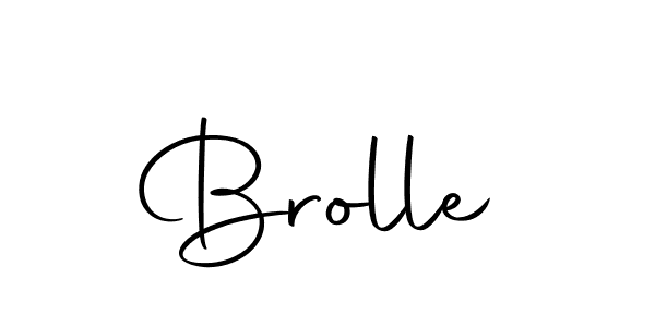 How to make Brolle name signature. Use Autography-DOLnW style for creating short signs online. This is the latest handwritten sign. Brolle signature style 10 images and pictures png