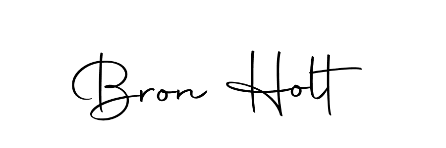 How to make Bron Holt name signature. Use Autography-DOLnW style for creating short signs online. This is the latest handwritten sign. Bron Holt signature style 10 images and pictures png