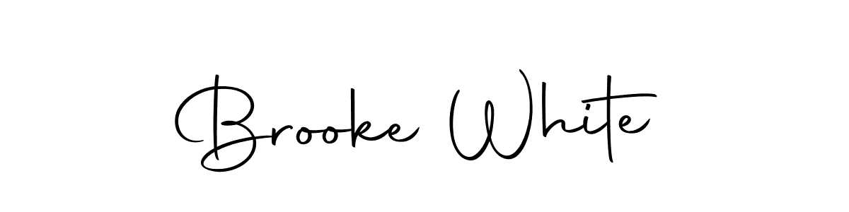 Make a beautiful signature design for name Brooke White. With this signature (Autography-DOLnW) style, you can create a handwritten signature for free. Brooke White signature style 10 images and pictures png